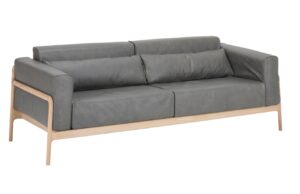 Gazzda Kožená pohovka Fawn 210 cm