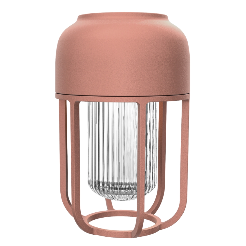 Houe Růžová kovová solární LED lampa Light No. 1
