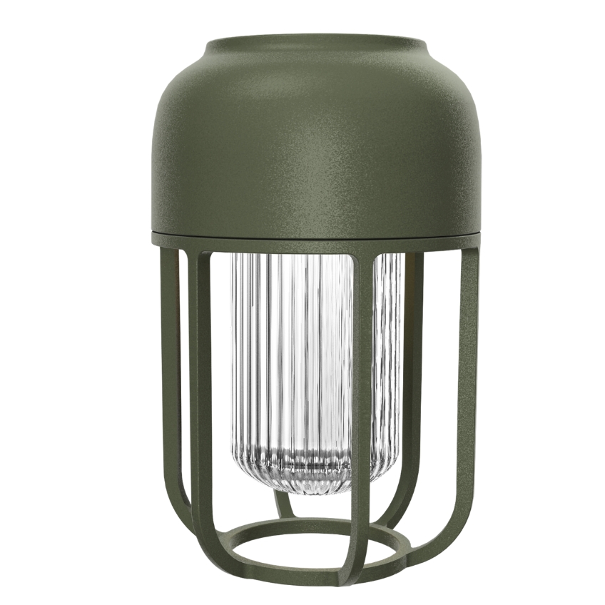 Houe Zelená kovová solární LED lampa Light No. 1