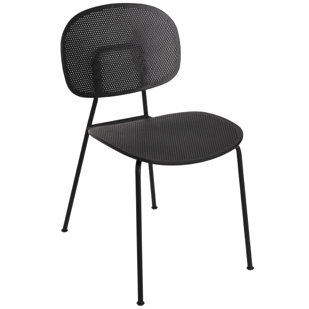 Infiniti Černá jídelní židle Tondina Slim