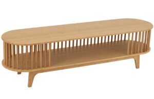 J-line Dřevěný TV stolek Vertical 150 x 40 cm