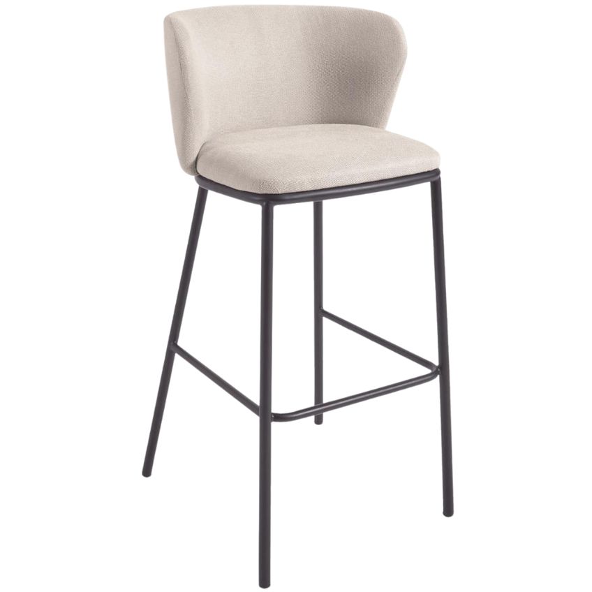Kave Home Béžová barová židle Ciselia 75 cm