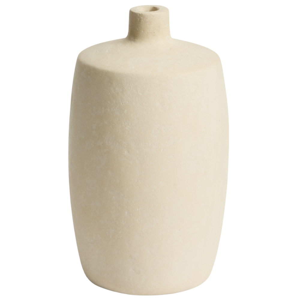 Kave Home Béžová váza Mireni 26 cm