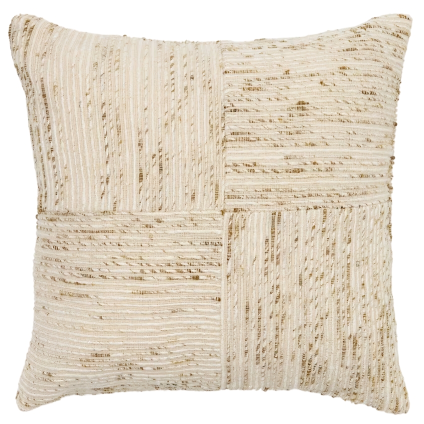 Kave Home Béžovo-zelený povlak na polštář Anuba 45 x 45 cm
