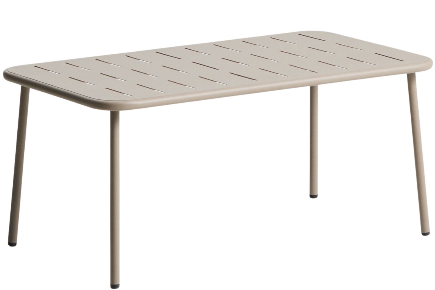 Kave Home Béžový kovový zahradní stůl Brai 180 x 90 cm
