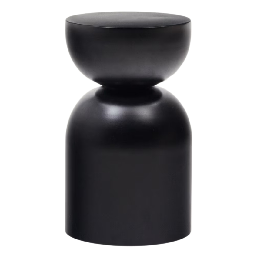 Kave Home Černý kovový odkládací stolek Rachell 31 cm