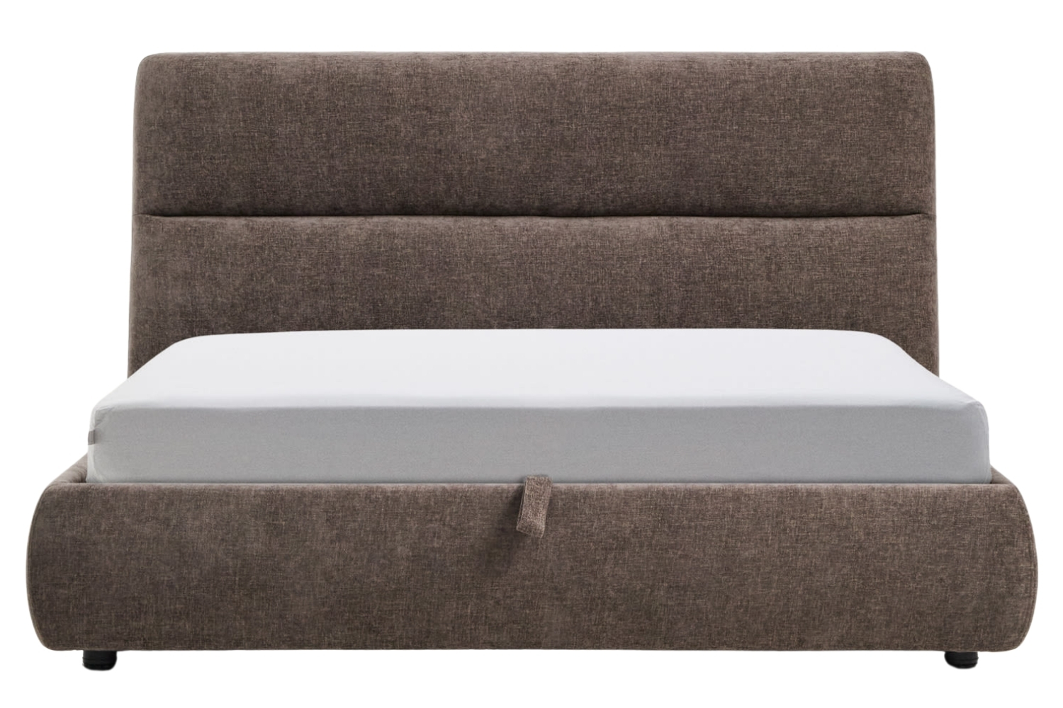 Kave Home Hnědá dvoulůžková postel Dafra 160 x 200 cm s úložným prostorem