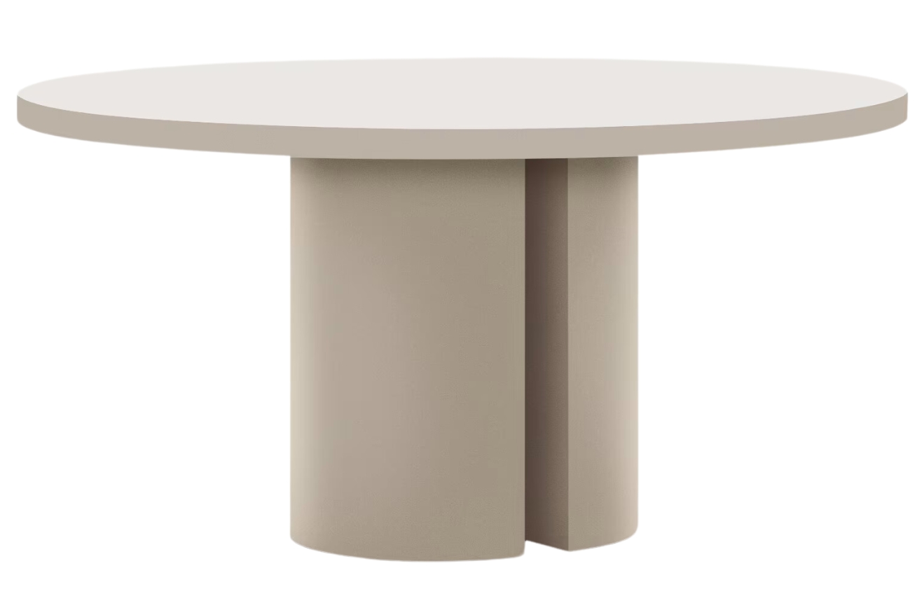 Kave Home Krémový lakovaný jídelní stůl Nealy Ø150 cm