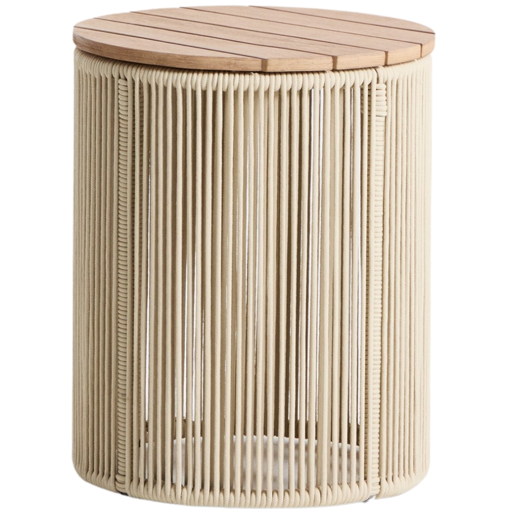 Kave Home Krémový zahradní stolek Dandara 40 cm