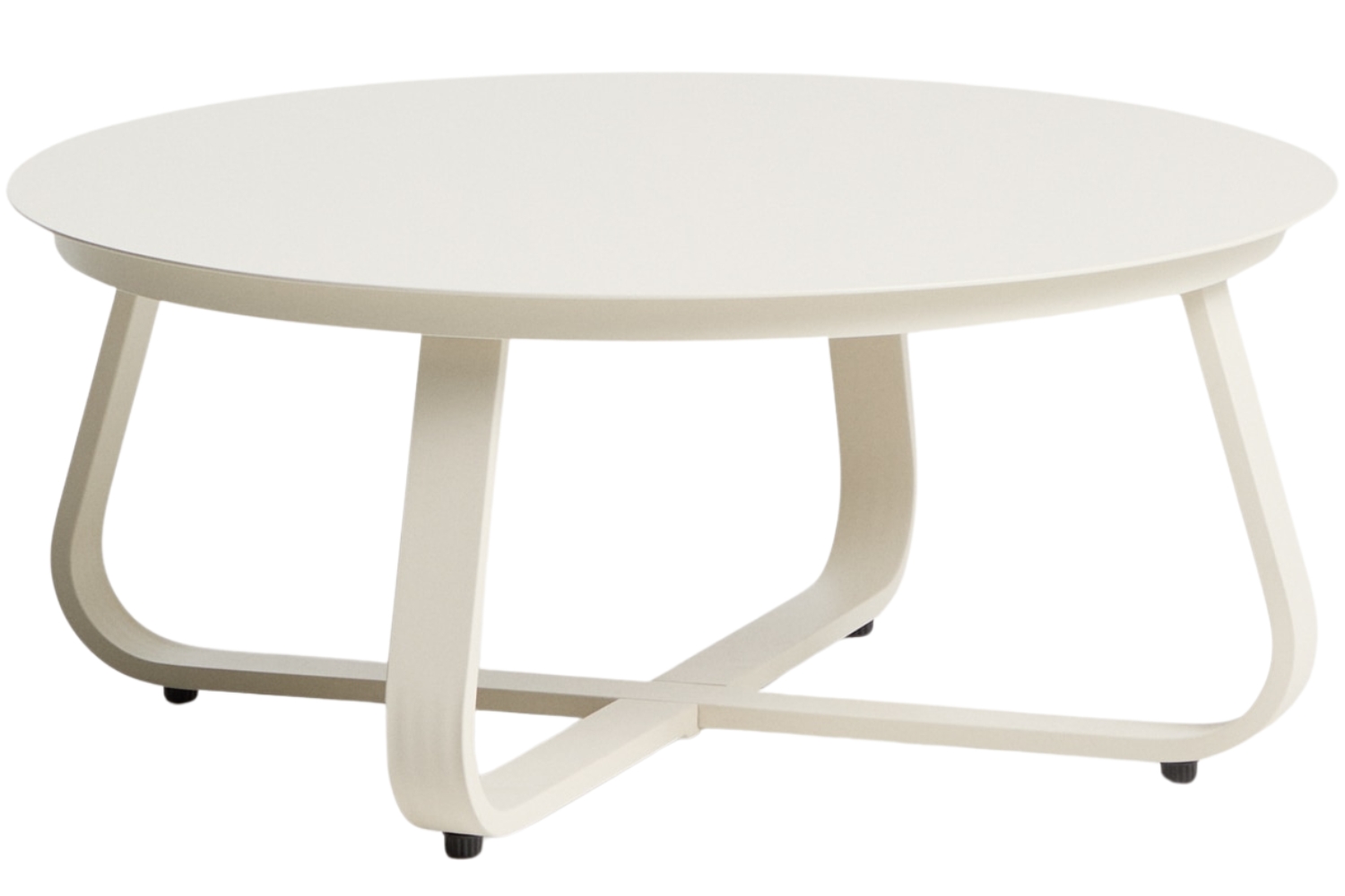 Kave Home Krémový zahradní stolek Tamaris Ø 80 cm