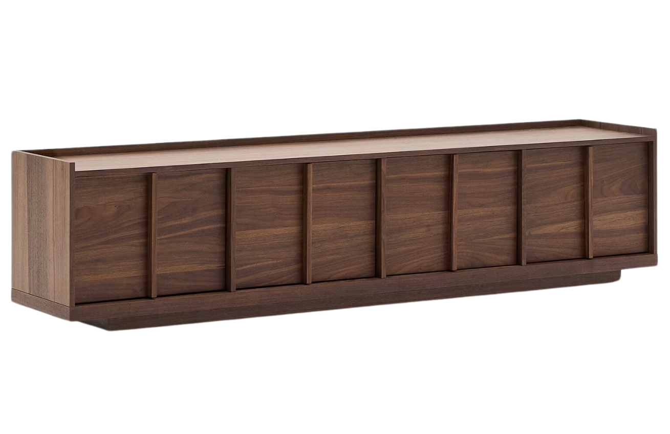 Kave Home Ořechový TV stolek Onix 200 x 40 cm