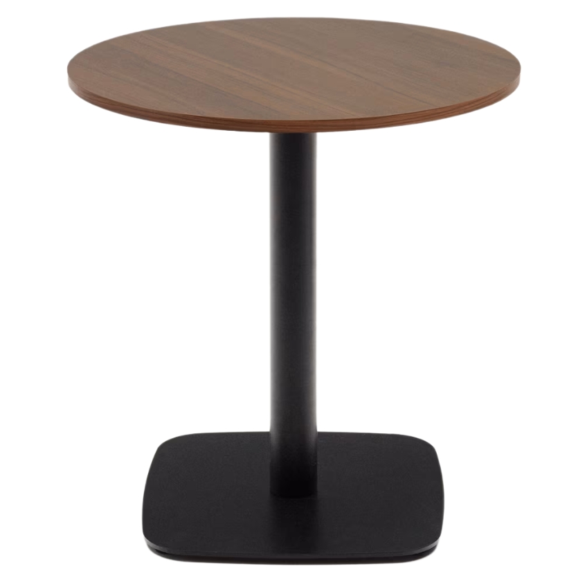 Kave Home Ořechový bistro stolek Dina 70 cm