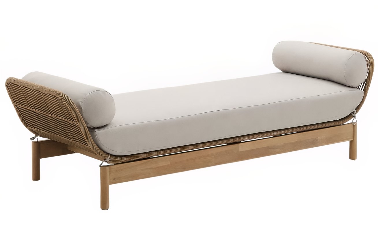 Kave Home Šedá zahradní lenoška Catalina 208 cm