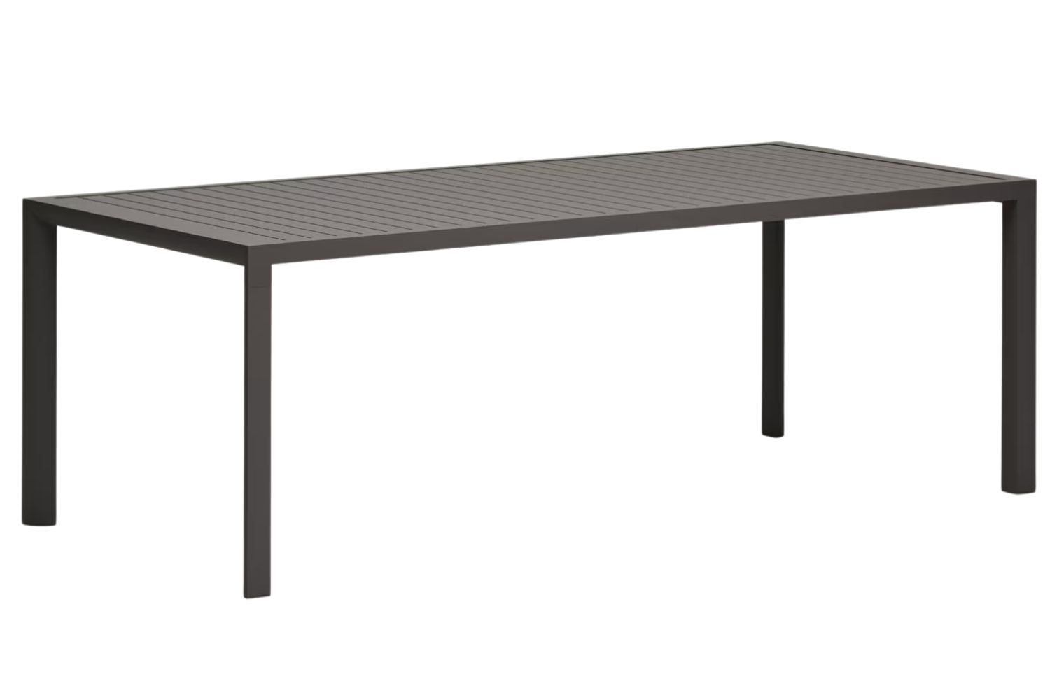 Kave Home Šedý kovový zahradní jídelní stůl Culip 220 x 100 cm