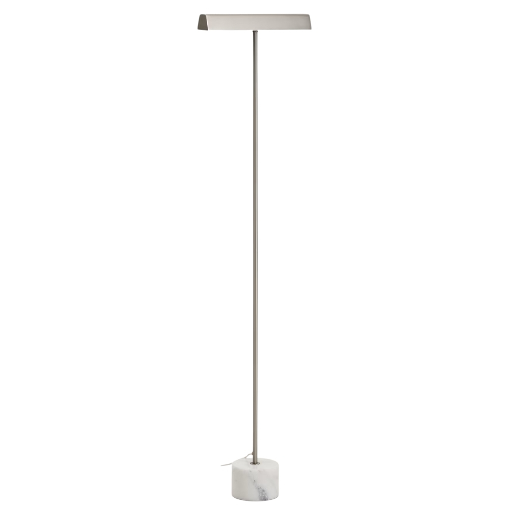 Kave Home Stříbrná kovová stojací lampa Lynor 121 cm
