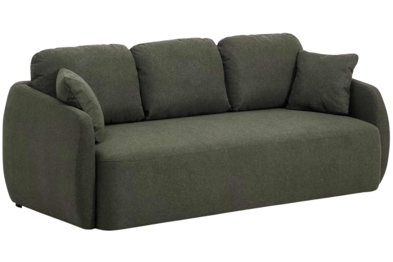 Kave Home Tmavě zelená rozkládací pohovka Laira 218 cm