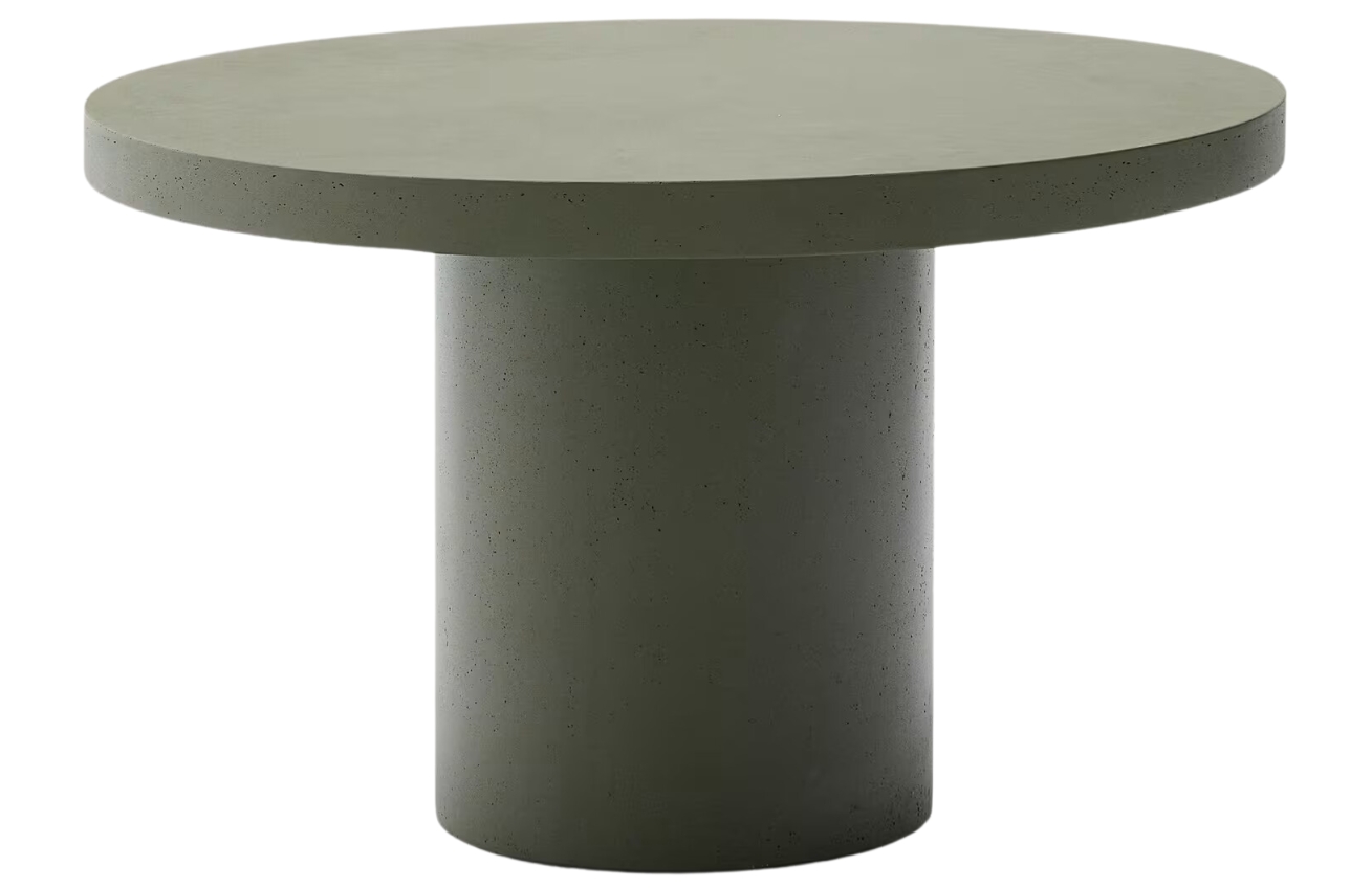 Kave Home Zelený cementový zahradní stůl Aiguablava 120 cm