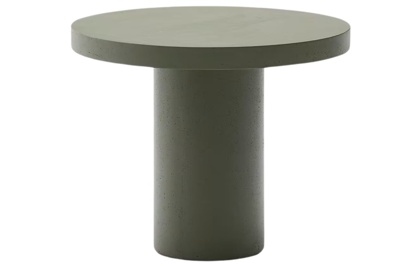 Kave Home Zelený cementový zahradní stůl Aiguablava 90 cm