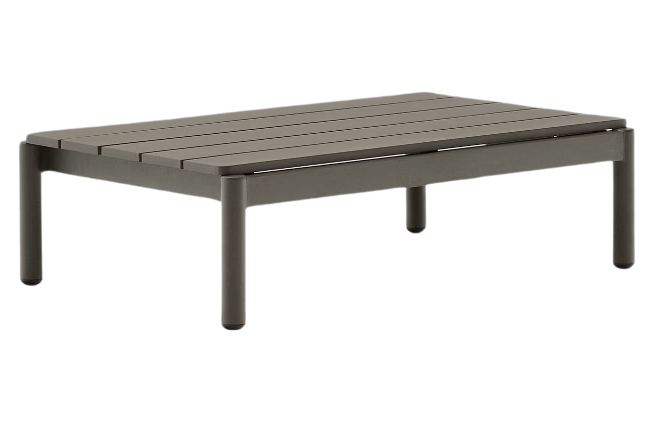 Kave Home Zelený zahradní stolek Sorells 91 x 57 cm
