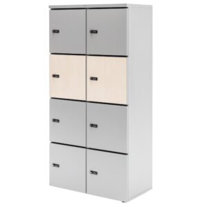 MDD Světle šedá kancelářská skříň Locker 187