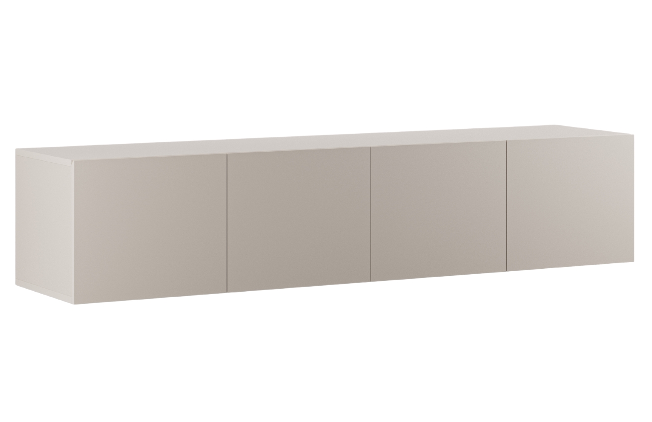 Marckeric Béžový lakovaný TV stolek Daroca 180 x 35 cm