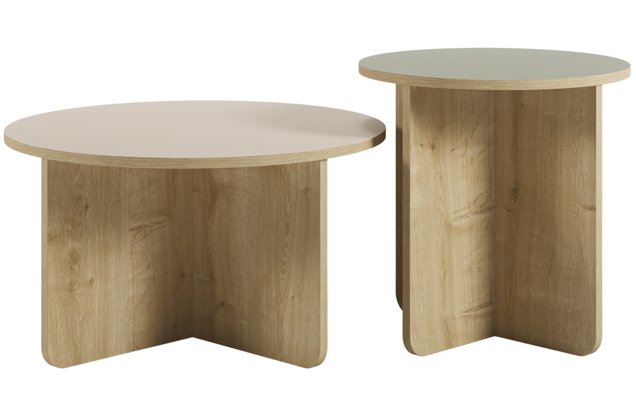 Marckeric Set konferenčních stolků Hillary 50/70 cm