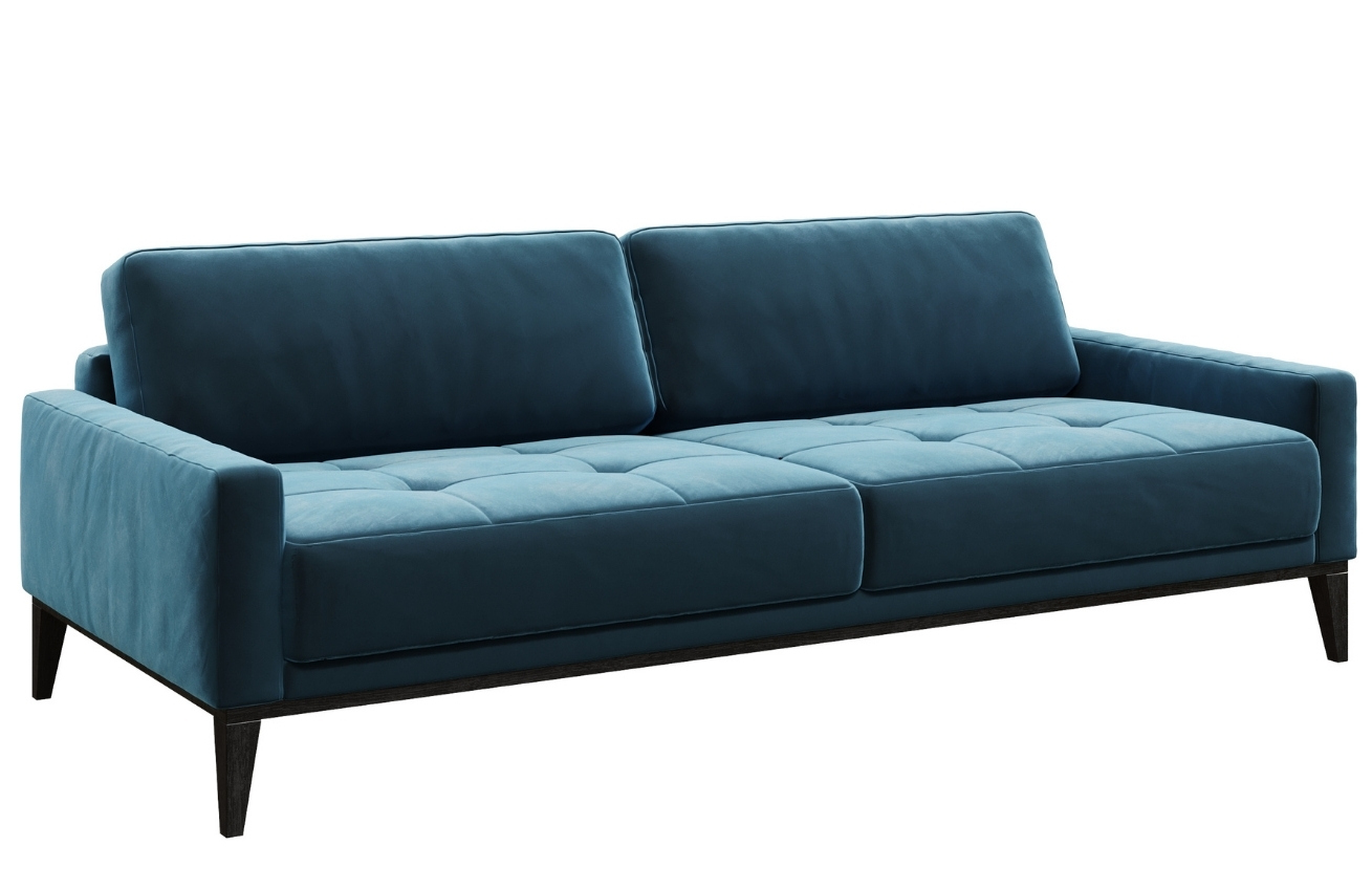 Mesonica Sametová pohovka Musso Tufted 211 cm