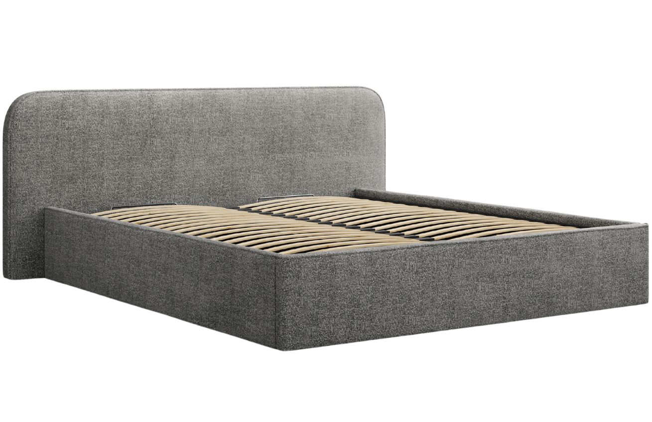 Micadoni Bouclé postel Elizabeth 160 x 200 cm s úložným prostorem