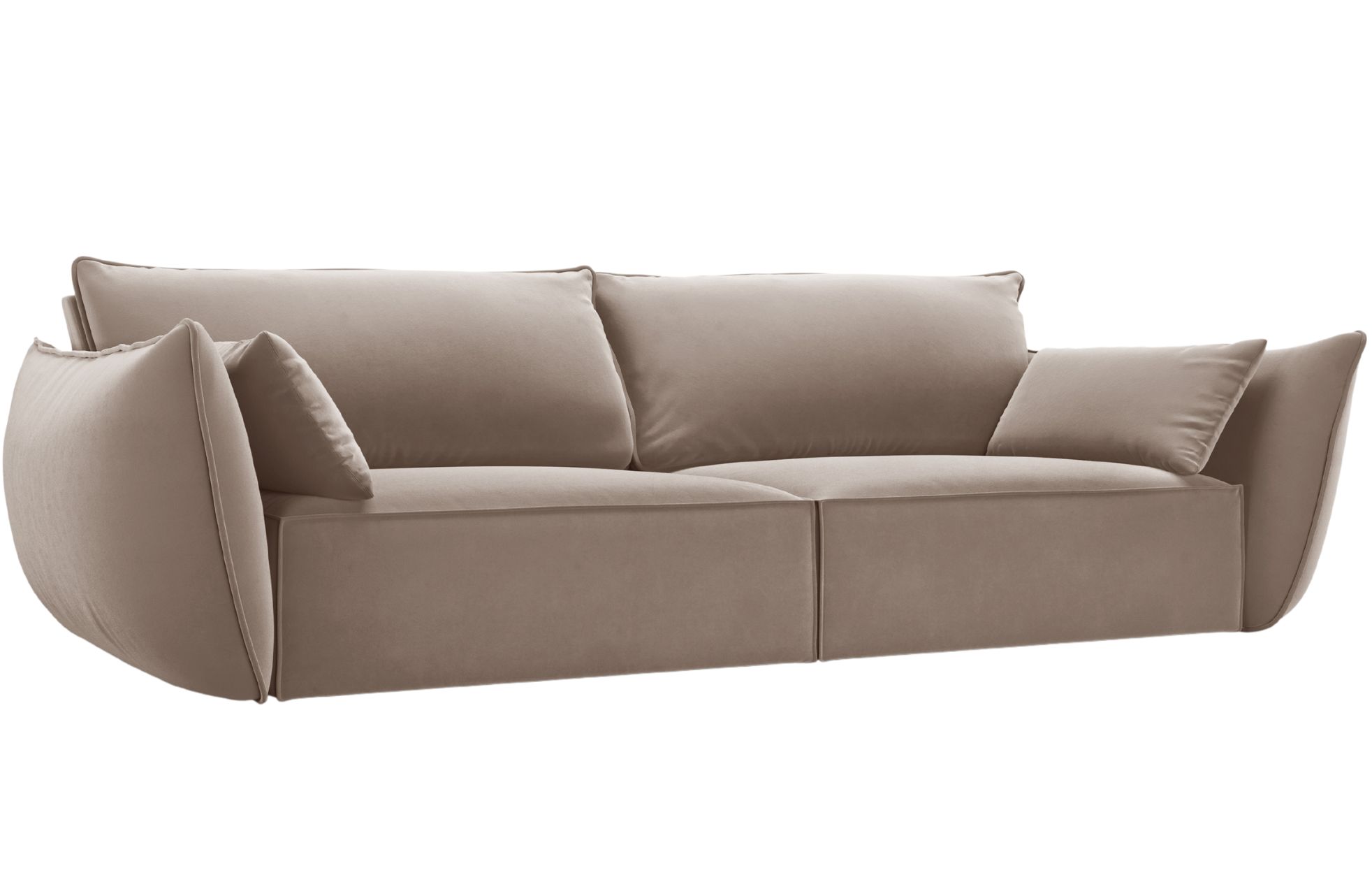 Micadoni Sametová pohovka Kaelle 208 cm