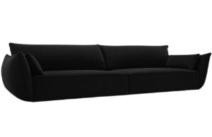 Micadoni Sametová pohovka Kaelle 248 cm