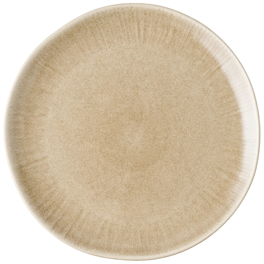 Nordic Living Béžový kameninový talíř Violette Ø 27 cm