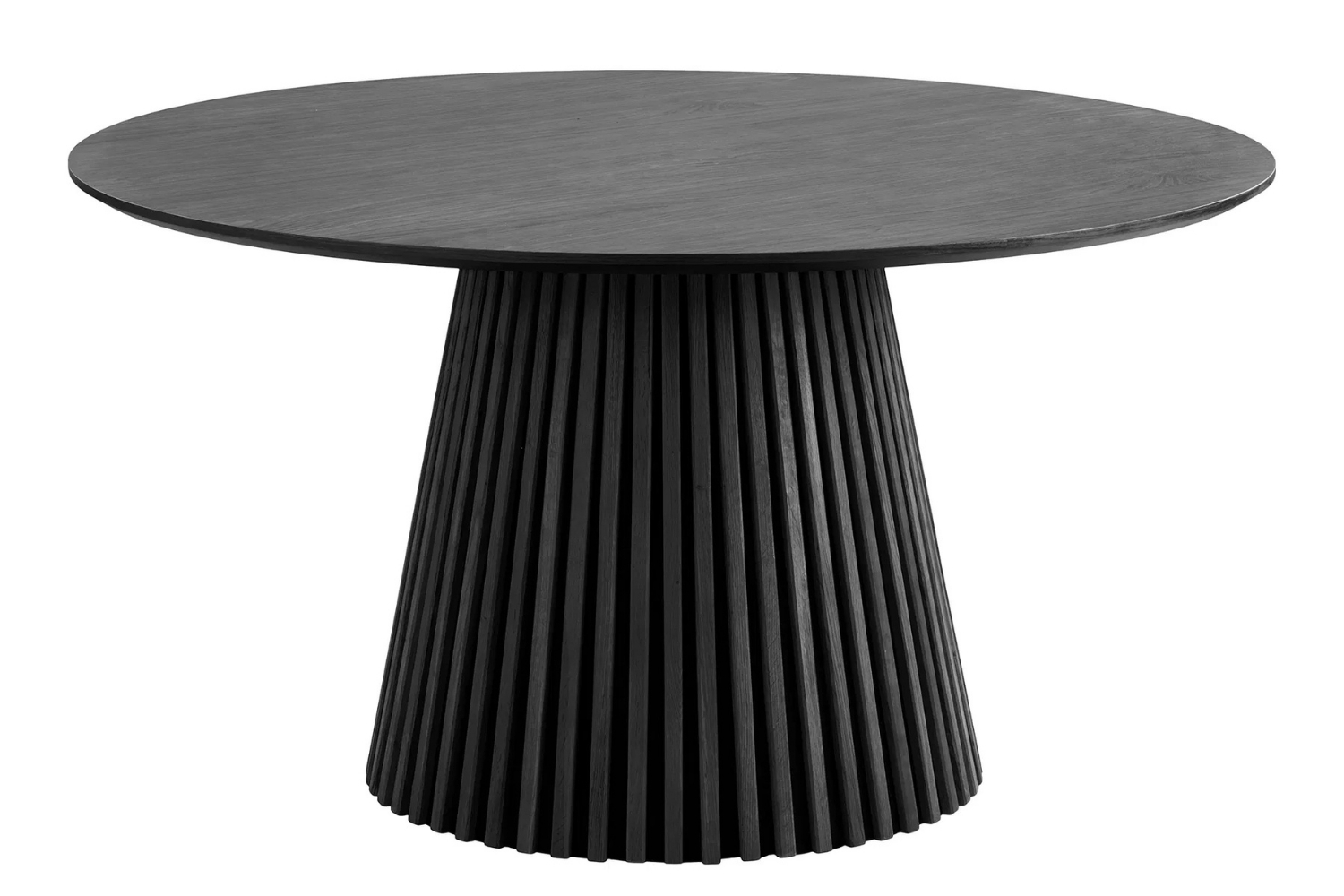 Nordic Living Černý dubový jídelní stůl Osaka 140 cm