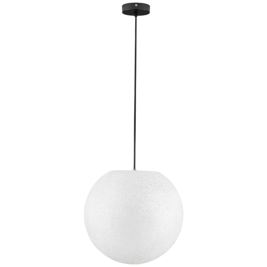 Nova Luce Bílé venkovní závěsné světlo Moon 40 cm