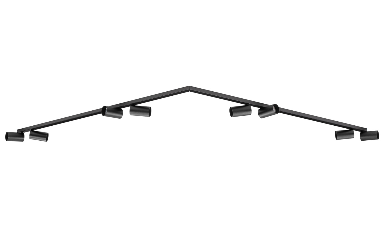 Nova Luce Černé kovové bodové světlo Oso 150 cm