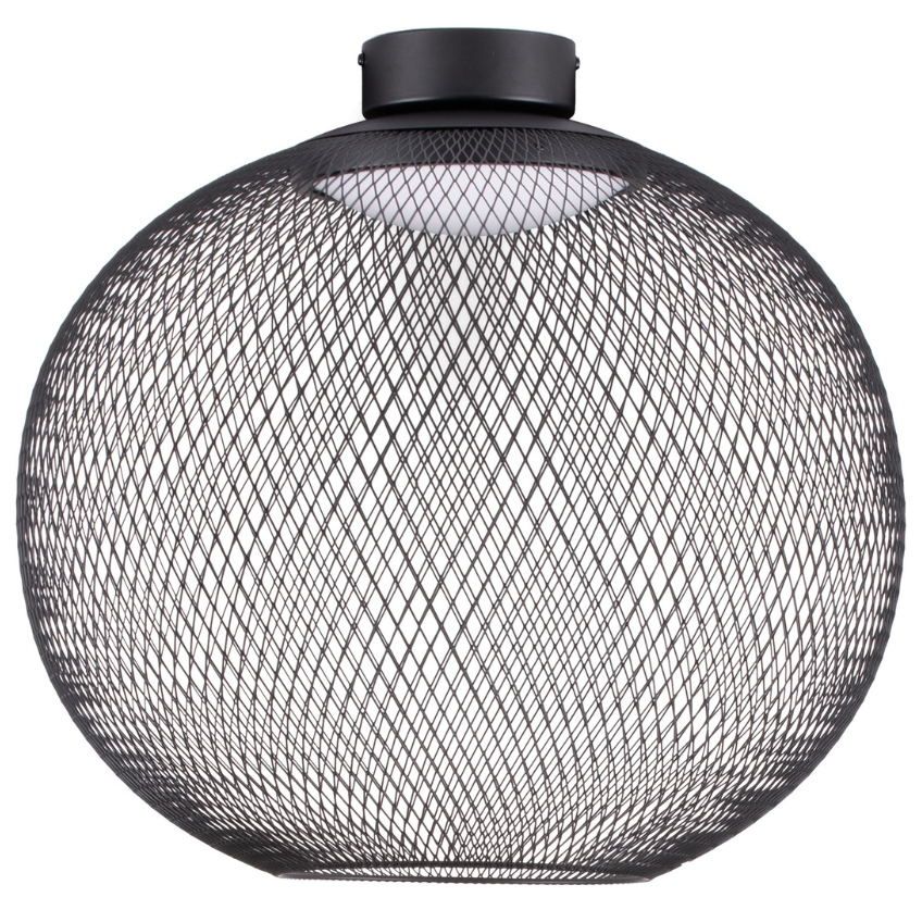 Nova Luce Černé kovové stropní LED světlo Kinetic 50 cm