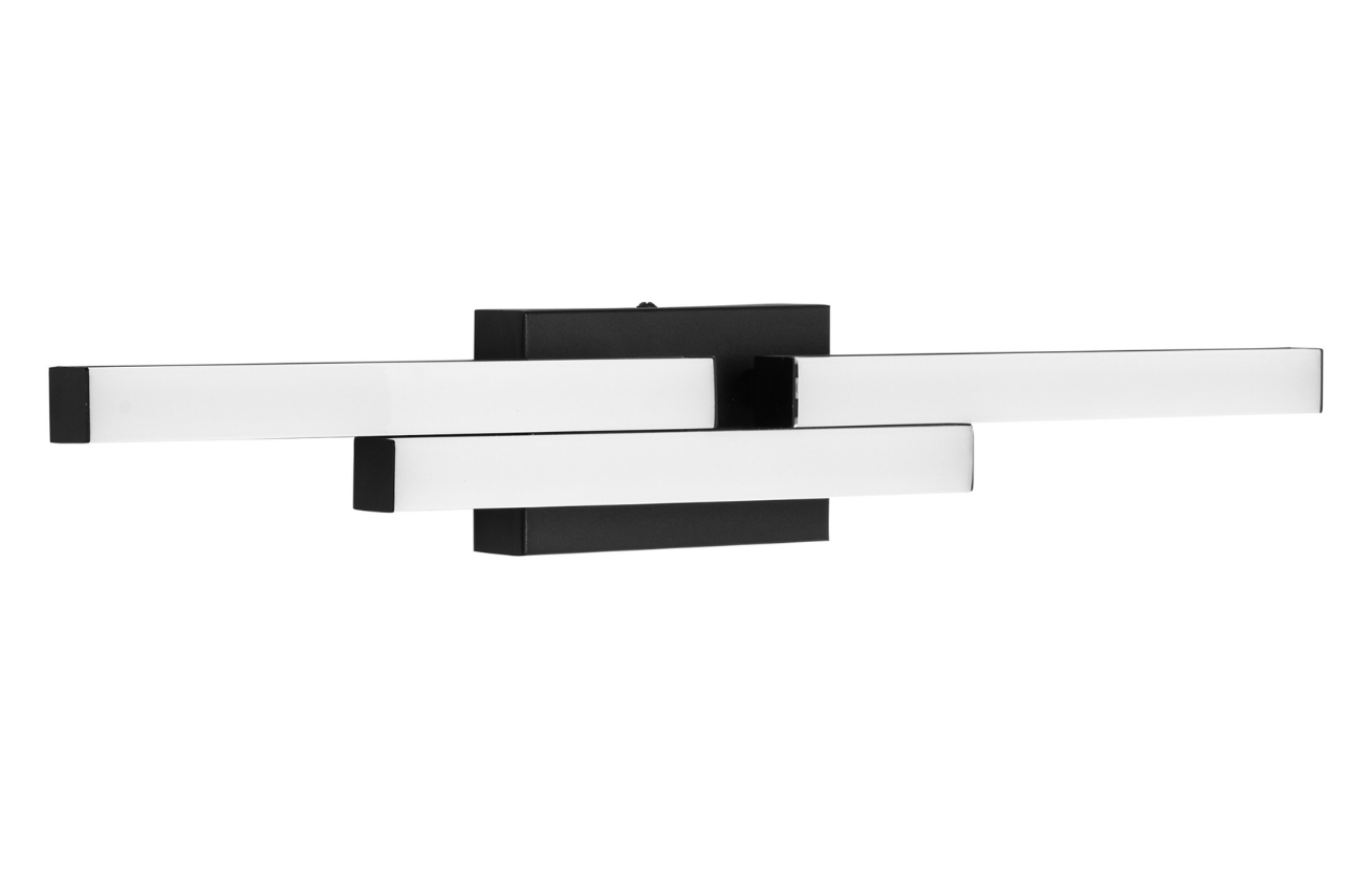 Nova Luce Černé nástěnné LED světlo Atom 60 cm