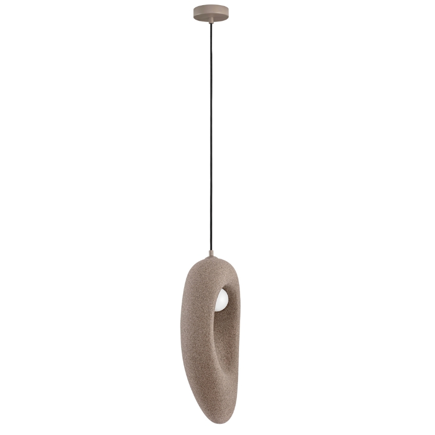 Nova Luce Hnědé závěsné světlo Tempus 18 cm