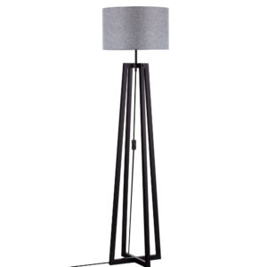 Nova Luce Šedá stojací lampa Artis 165 cm