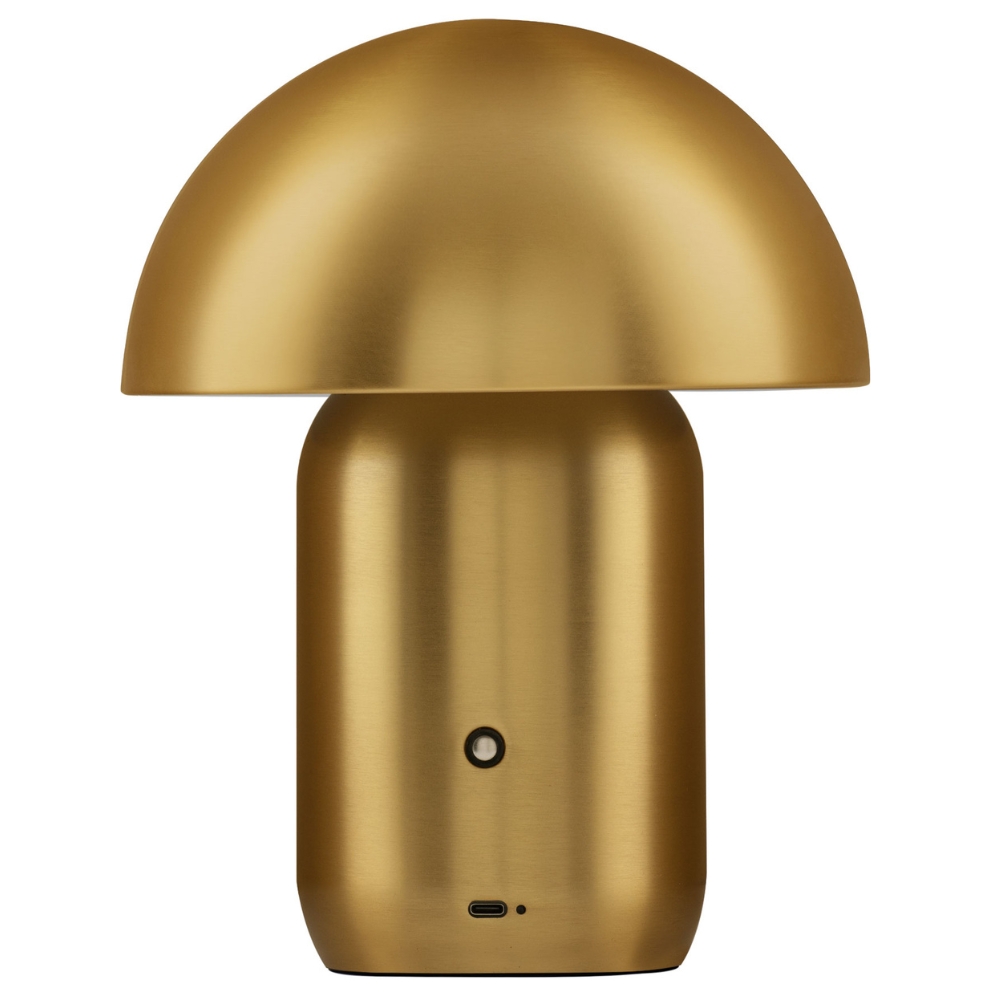 Nova Luce Zlatá kovová nabíjecí stolní LED lampa Pois