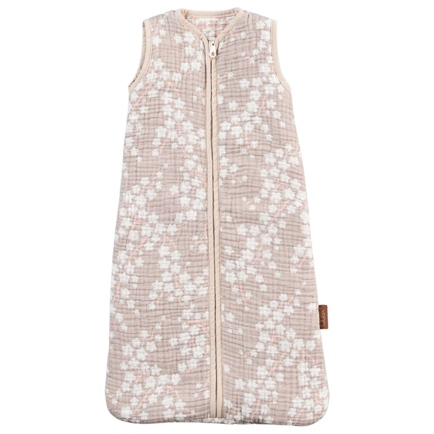 Růžový mušelínový dětský spací pytel Quax Natural 70 cm