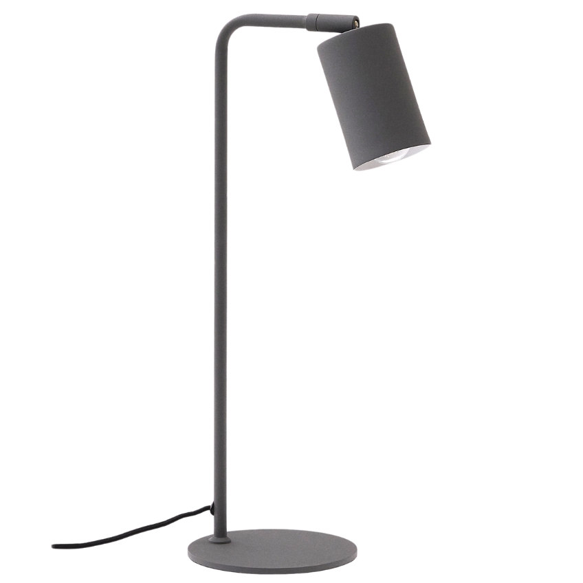Šedá kovová stolní lampa Kave Home Manie