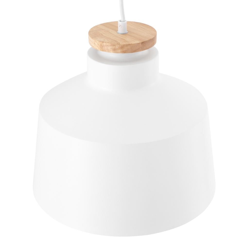Somcasa Bílé kovové závěsné světlo Artana 30 cm