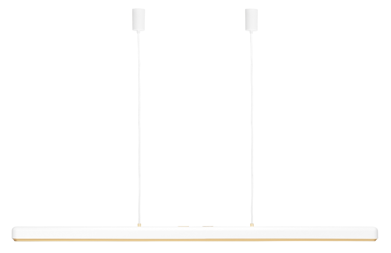 Umage Bílo-zlaté kovové závěsné LED světlo Hazel Branch 150 cm