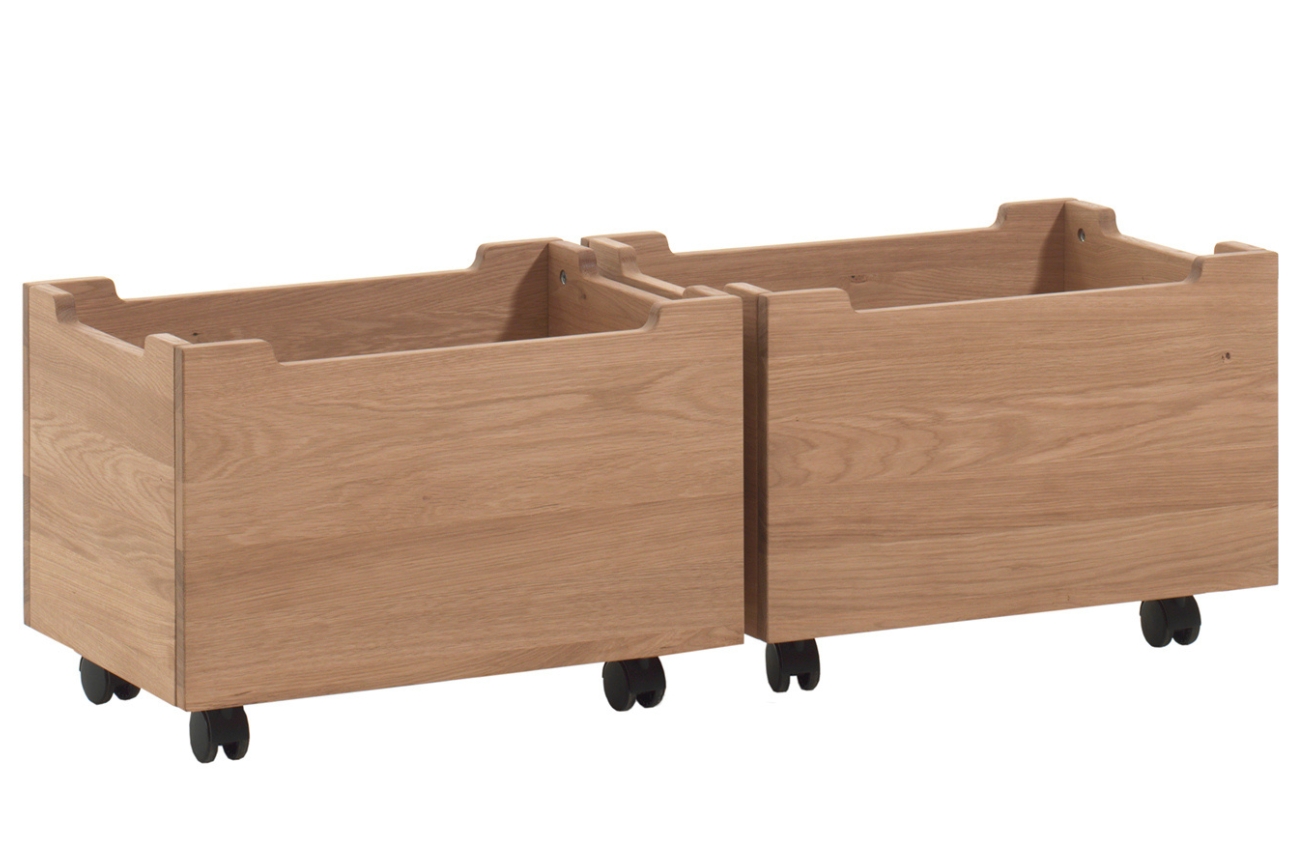 Vipack Set dvou dubových boxů Forrest 40 x 57 cm