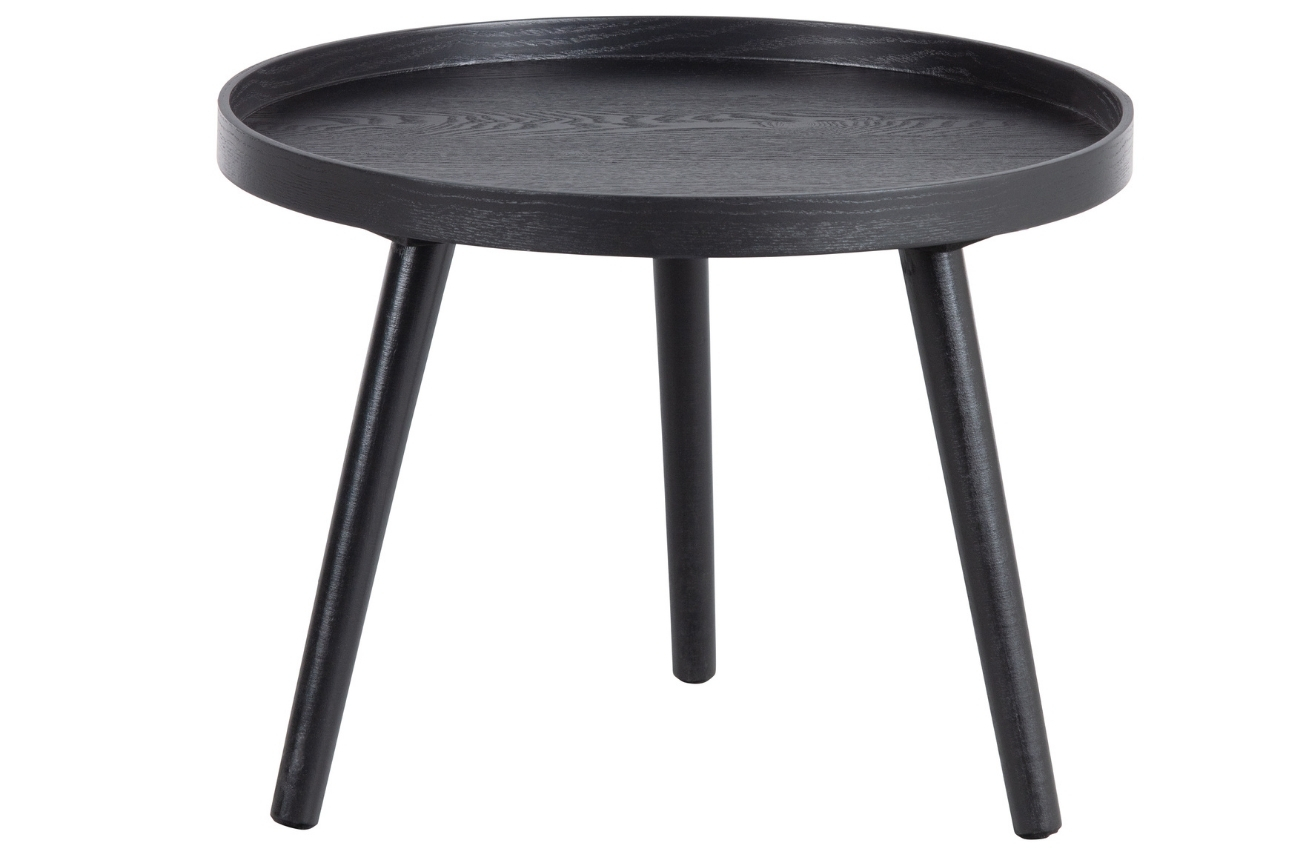 WOOOD Černý dřevěný konferenční stolek Mireli 45 cm