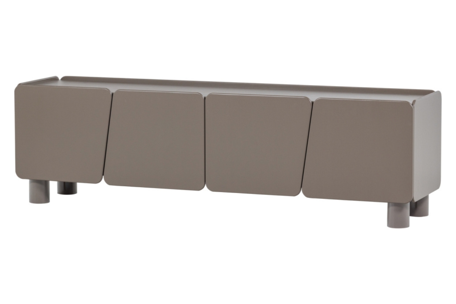 WOOOD Světle hnědý dřevěný TV stolek Root 200 x 45 cm
