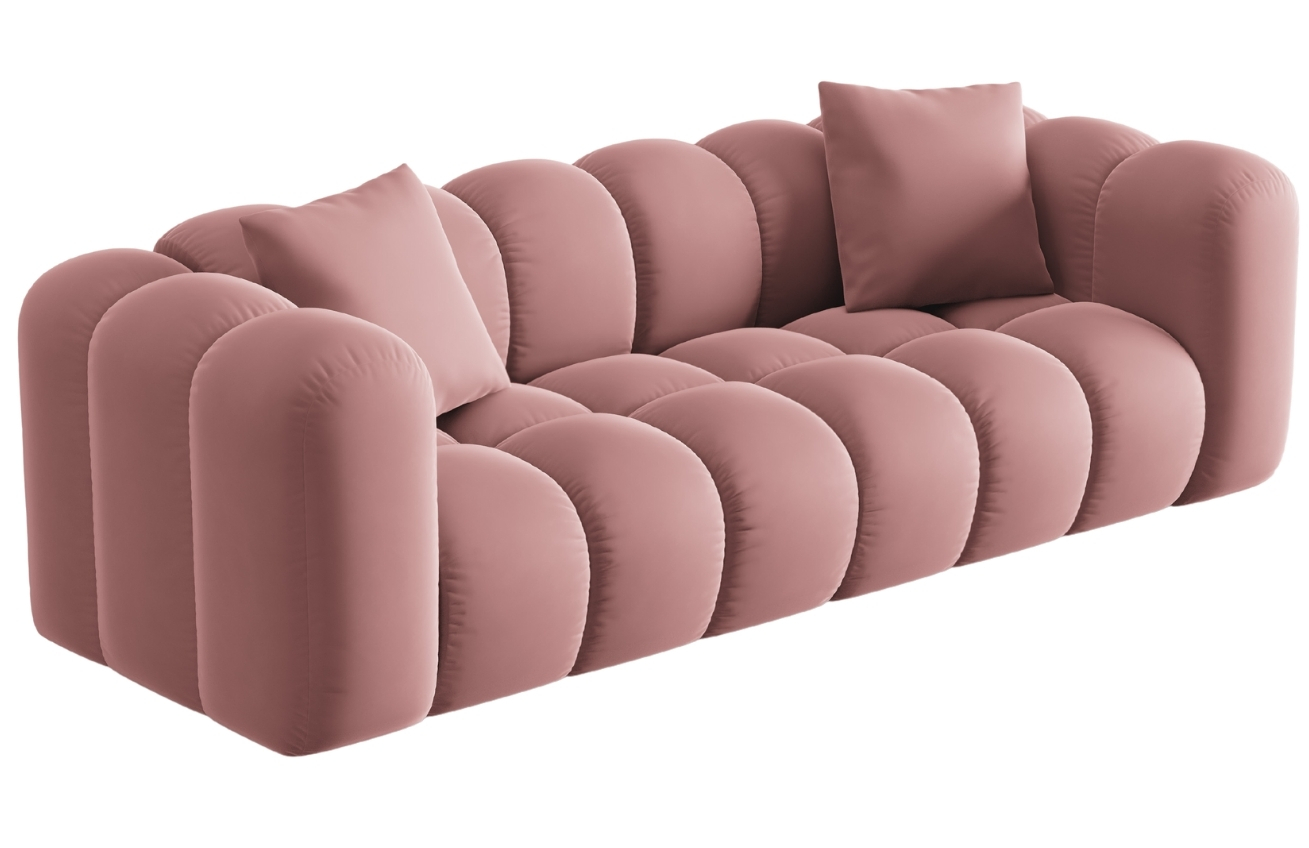 Windsor & Co Sametová pohovka Halley 242 cm