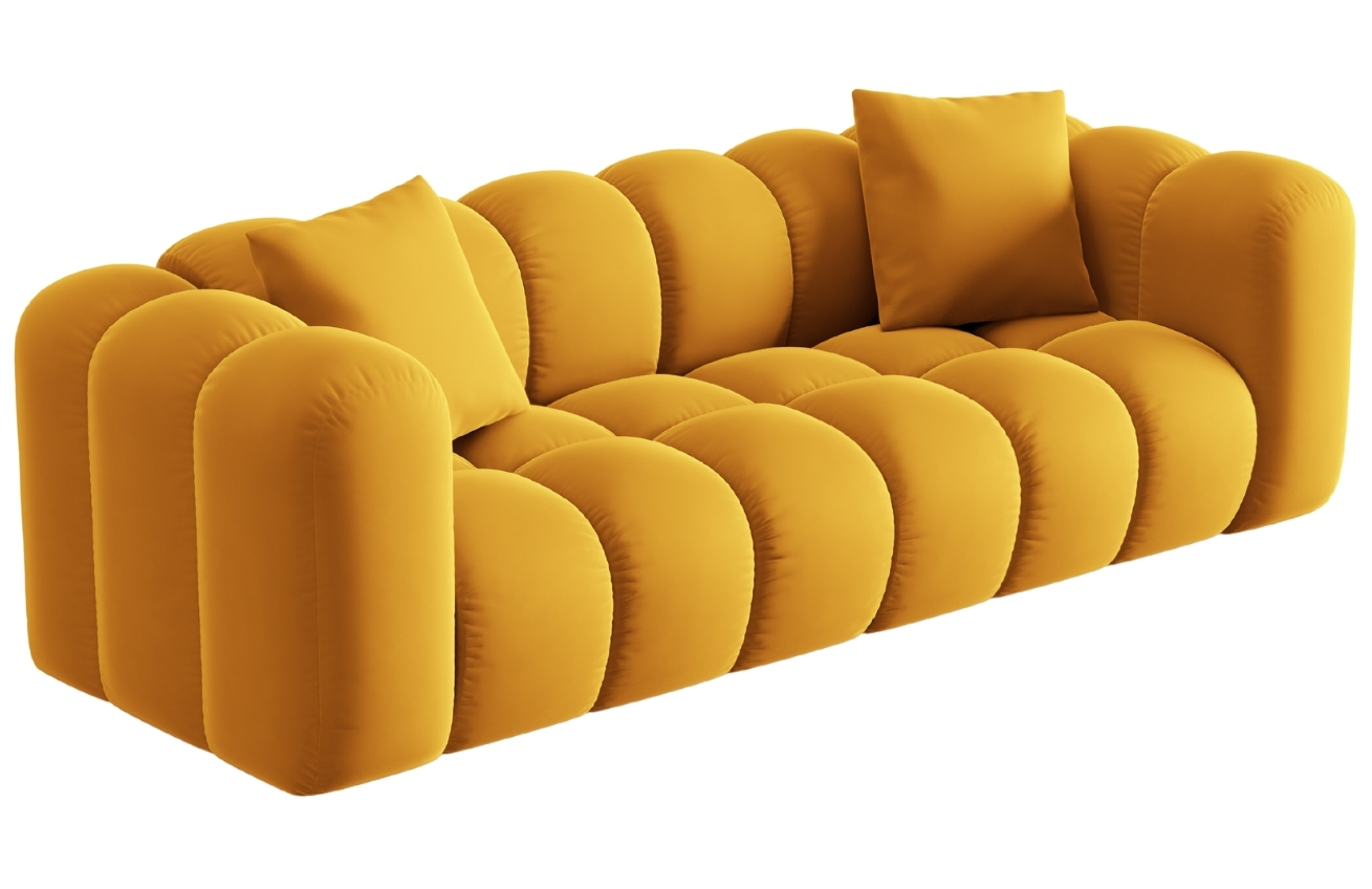 Windsor & Co Sametová pohovka Halley 242 cm