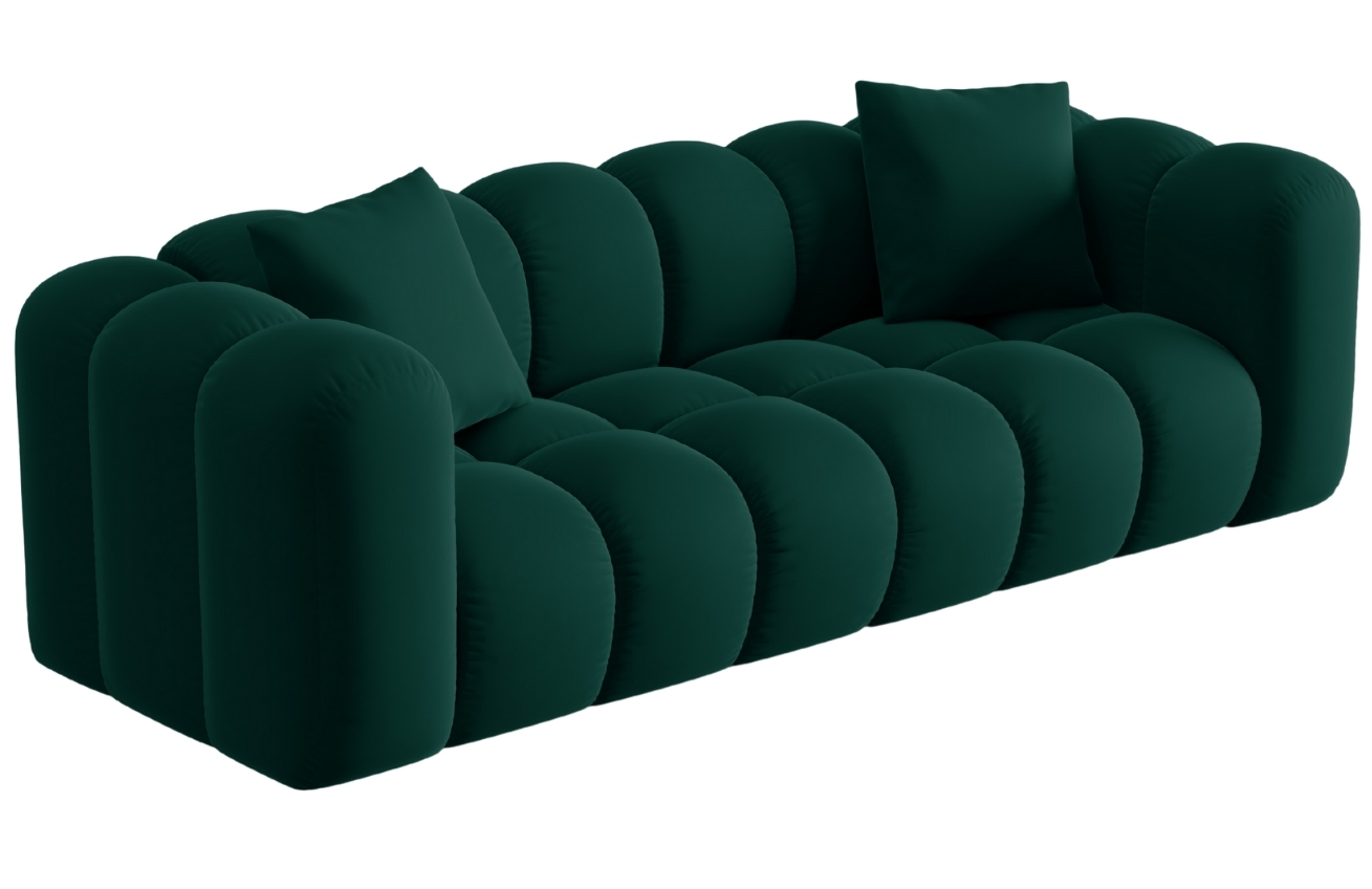 Windsor & Co Sametová pohovka Halley 242 cm