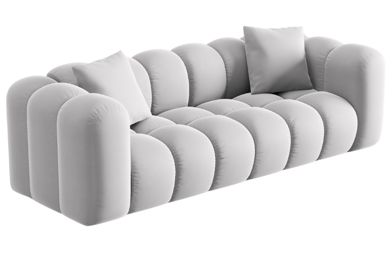 Windsor & Co Sametová pohovka Halley 242 cm